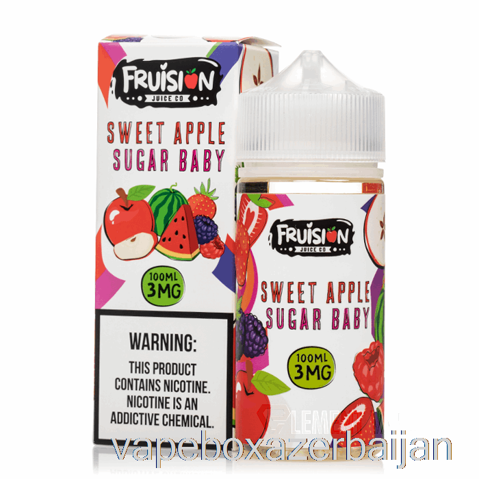 Vape Box Azerbaijan Sweet Apple Sugar Baby - Fruision Juice Co - 100mL 0mg